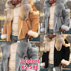 motorcyclejacket, Plus Size, fur, Winter