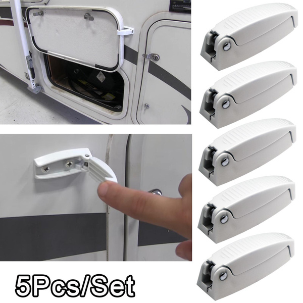 Mumisuto 5Pcs Door Catch, RV Door Holder Compartment Clips Latch For RV Motorhome Camper Traile Travel
