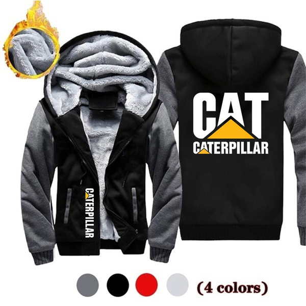 Winter Caterpillar Cat Hoodies Warm Men Fashion Wool Liner Jacket Fall Out Boy Sweatshirts Men Thicken Coat S 5XL Wish