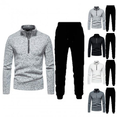 Stand Collar, Fashion, mentracksuitsuit, Tops