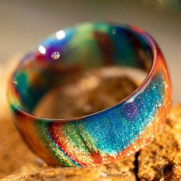 Natural fire online opal ring