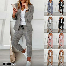 Two-Piece Suits, Blazer, Necks, Sleeve