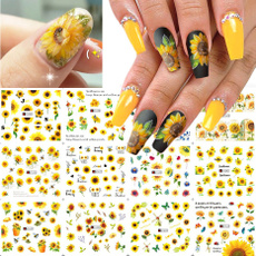 nail decoration, Nails, nail decals, Flowers