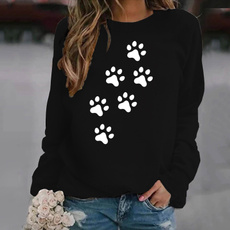 Funny, dogpawsweatshirt, Moda, sweaters for women