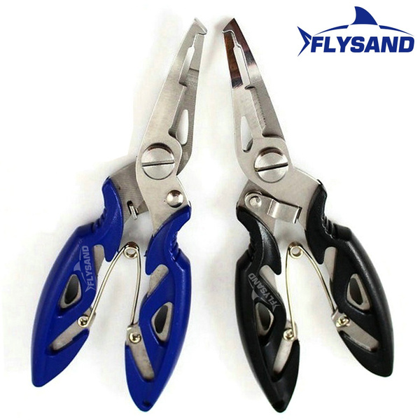 FLYSAND Fishing Plier Scissor Braid Line Lure Cutter Hook Remover etc  Stonego Tackle Tool Cutting Fish Use Tongs Multifunction Scissors Fishing  Accessories 1PC/2Pcs