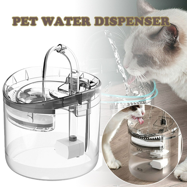 New 1.8L Automatic Electric Pet Water Fountain Clear Cat/Dog Drinking