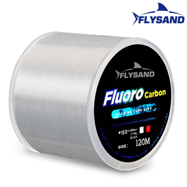FLYSAND 120M Fluorocarbon Coating Fishing Line 0.20mm-0.60mm 7.15
