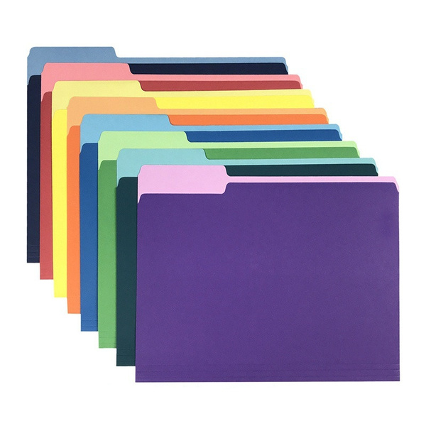 Portable paper file folder-1/5/10 piece file folder, letter size ...