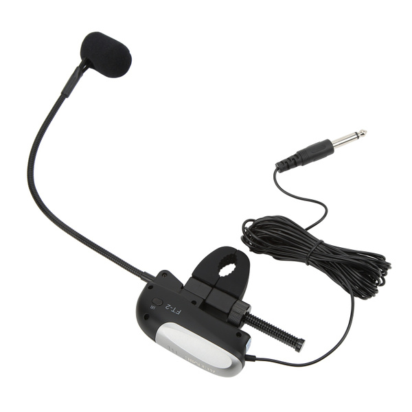 Gooseneck Instrument Microphone Clip On Wired Condenser Mic Universal