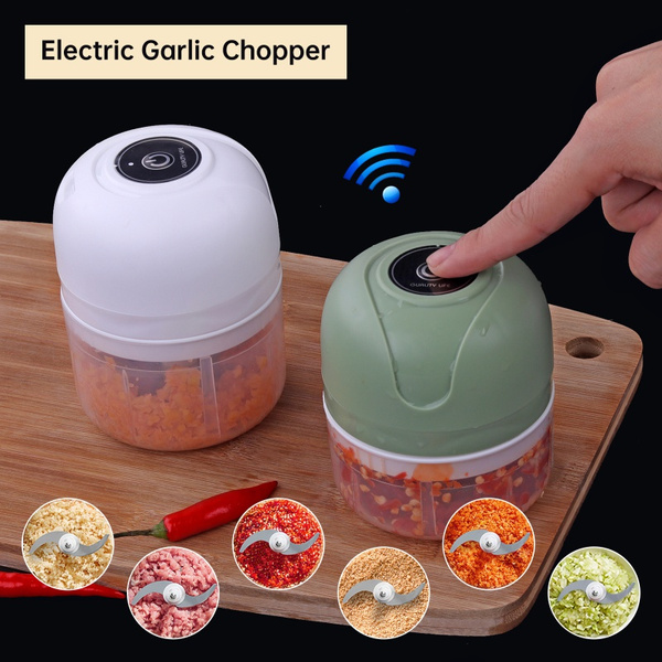 250ml Electric Mini Garlic Chopper USB Meat Grinder Garlic Masher