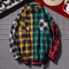 checkeredshirt, plaid shirt, Fashion, Cotton Shirt