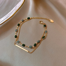 Charm Bracelet, Crystal Bracelet, Beaded, Jewelry