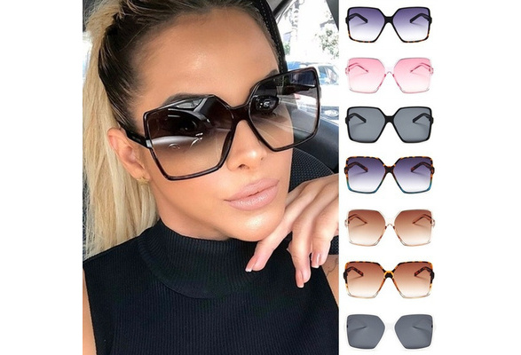 New Retro Big Square Sun Glasses Women Men Oversized Sunglasses Ladies Sunglasses Uv400 Gafas De Sol Mujer