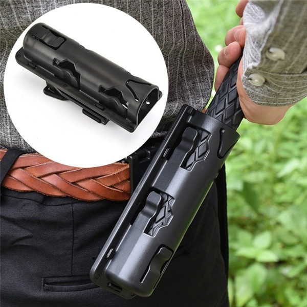 1pcs Black Baton Holder Expandable Plastic Swivelling Baton Case ...