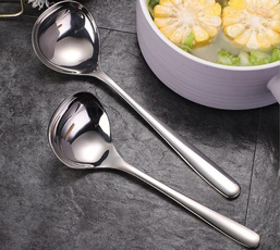 koreanstylelongarmsoupspoon, dinnerwaretablewaremultifunctionspoon, Capacity, 304stainlesssteelmultipurposethesaucespoon