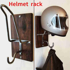 Helmet, wallmounted, Hooks, hookup