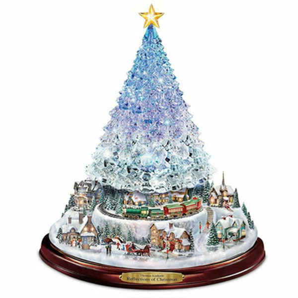 Black Friday Christmas Decorations 2022 Christmas Tree Rotating Sculpture Train Santa Paste Window Stickers  Christmas Decors Winter Home Ornaments Navidad Noel 2022 New | Wish