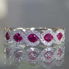 DIAMOND, Infinity, wedding ring, Sterling Silver Ring