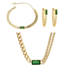 DIAMOND, Stud, Chain, Stud Earring