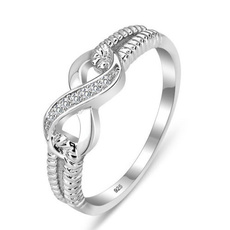 Sterling, Fashion, Infinity, wedding ring