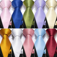 necktie set, weddigntie, Men, solidcolortie