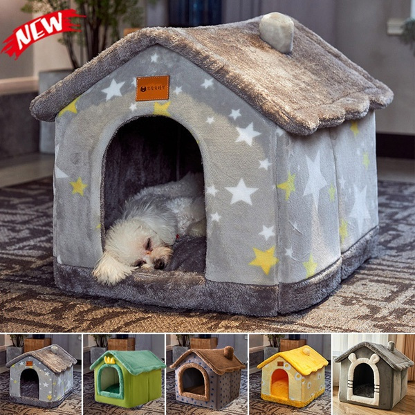Thumbnail for Portable Dog Kennel With Insulated, Padded Bed