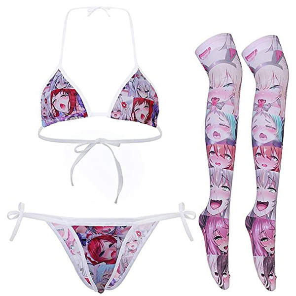 Cute Anime Lingerie for Women Kawaii Bra and Panty Set Japanese Cosplay  Bikini Underwear