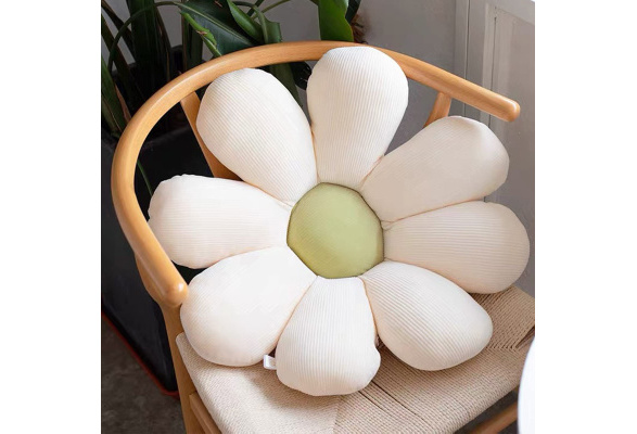 Flower Plush Throw Pillow Soft Plant Sunflower Chair Cushion