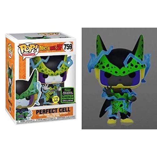 Funko POP! Dragon Ball Z #759 - Perfect Cell Glow in The Dark ECCC 2020  Shared Exclusive