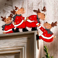 elk, Door, Christmas, Wooden