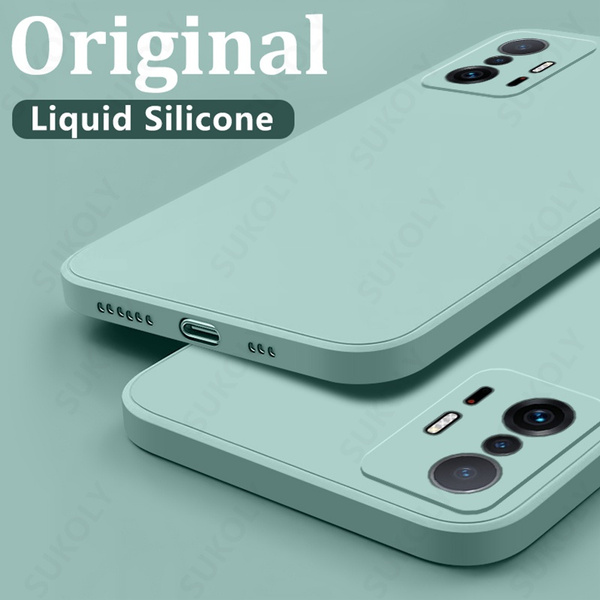 For Xiaomi Redmi Note 11 10 Pro Mi 11 10T Shockproof Liquid Silicone Case  Cover