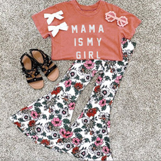 bellbottomed, Baby Girl, Flowers, kids clothes