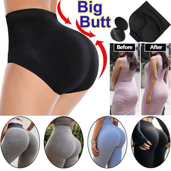 Women's Underwear Big Ass Bum Lifter Shapers Control Panties Padded  Underwear Plus Size Breathable Briefs Shapewear Lady Underwear