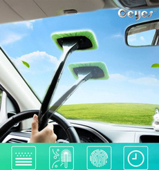 Ceyes Car Window Cleaner Brush Kit Windshield Wiper Microfiber Brush Auto Cleaning Wash Tool With Long Handle Car Accessories 3 Colors