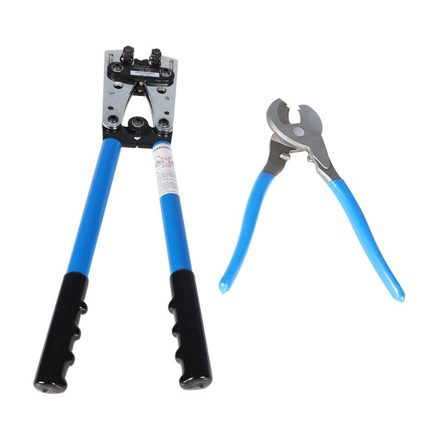 Battery Cable Lug Crimping Tool Wire Crimper For 100AWG with Cable