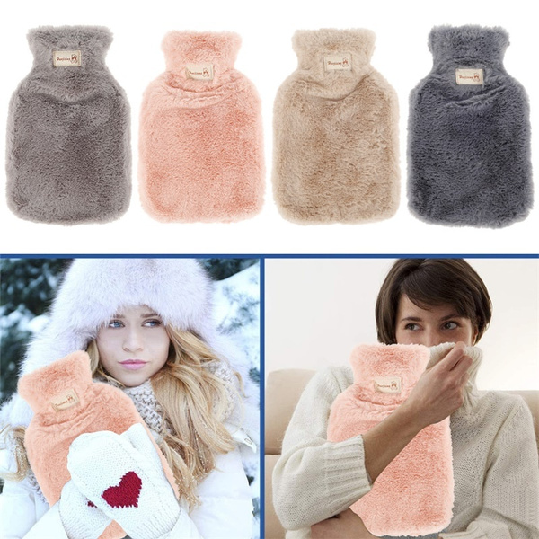 thumbnail image 2 of Brookstone Faux Fur Hand Warmer Muff - Microwavable Gel Pack For Cold Weather 2 of 12