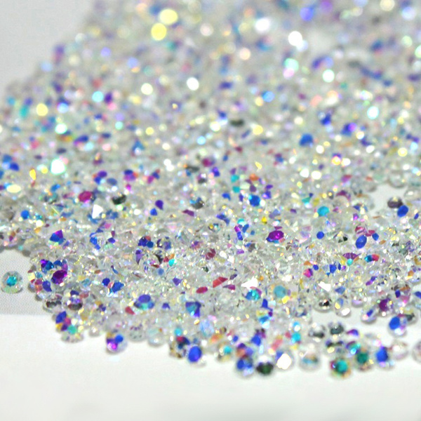 Mini Magic Rhinestone Newly 1.0 to 1.6mm 1440pcs AB Chaton Glass pixie Nail Art Rhinestone ...