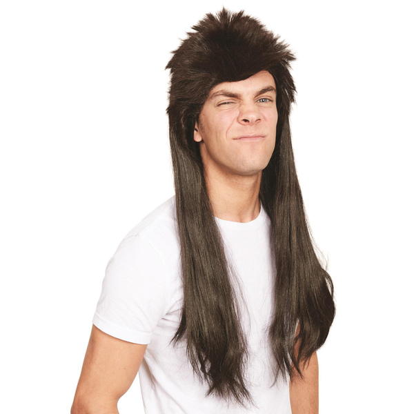 Bristol Novelty Mens Long Mullet Wig Wish