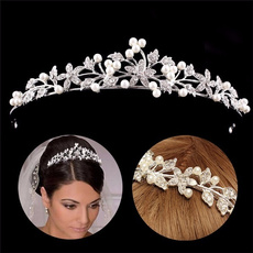 Fashion, flowerhairband, Wedding Accessories, pearls