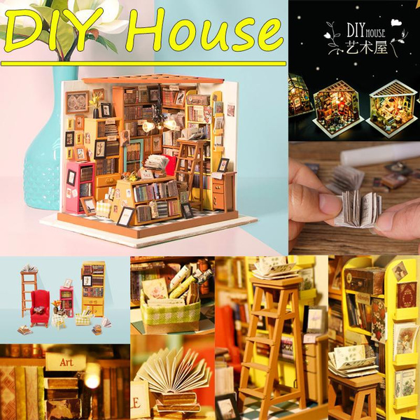 Sam's Study DIY Dollhouse Miniature Kit