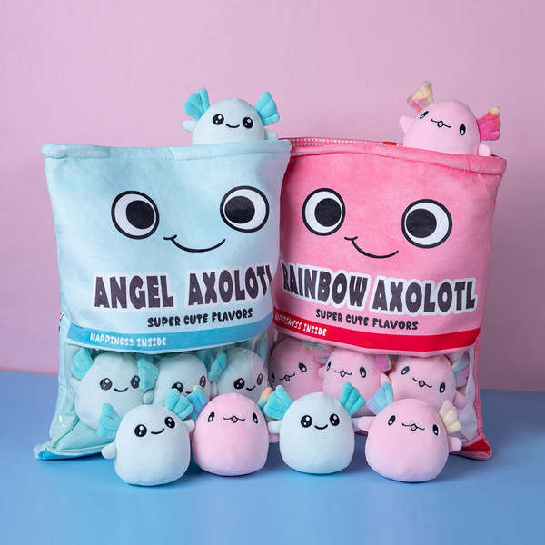 kawaii axolotl plush