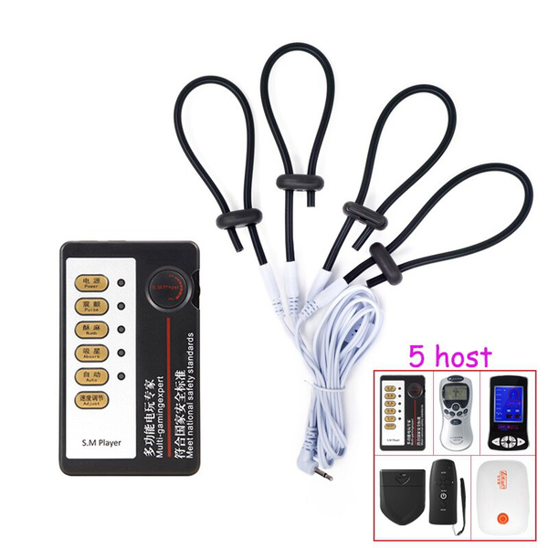 Cockring électrique à électrostimulation - BDSM - Sextoy Homme - Noir - Neuf