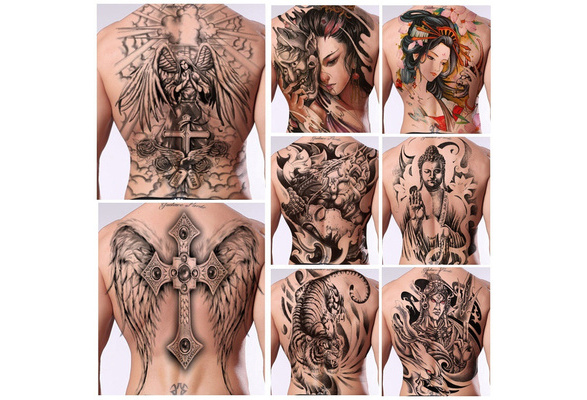 Waterproof Temporary Tattoo Stickers For Men Full Back Sexy Lion King,  Tiger, Dragon Tattoo Designs From Jin06, $4.49 | DHgate.Com