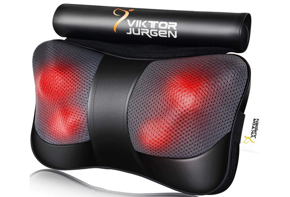 VIKTOR JURGEN Neck and Back Massager Pillow, Shiatsu Kneading