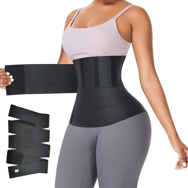 Quick Snatch Bandage Wrap Lumbar Waist Support Trainer,Bandage Wrap Waist Trainer Postpartum Recovery for Women, Color, 6 maanden