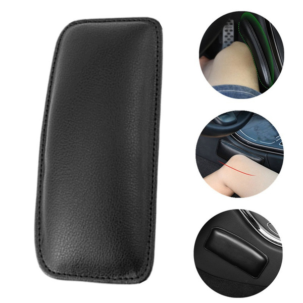 Comfortable 18X8.2cm Thigh Support Car Interior PU Memory Foam Leather Knee Pad Wish