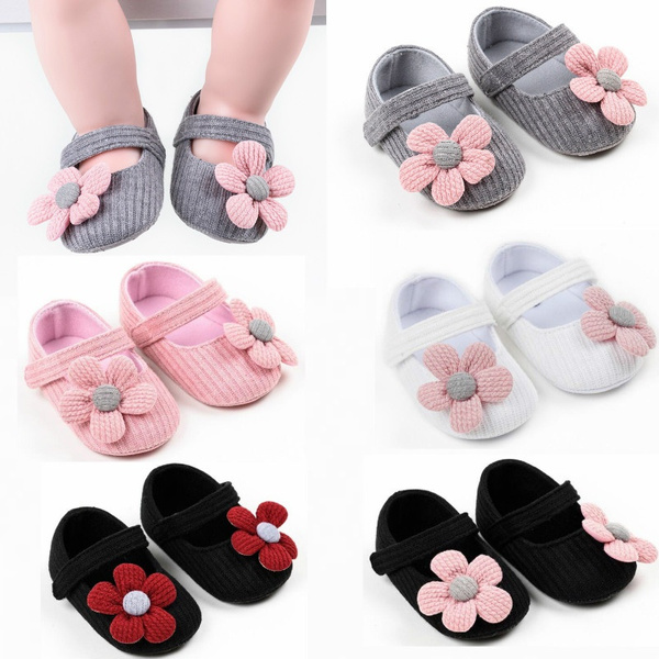 Newborn Shoes Toddler Infant Flower First Walker Shoes Baby Girl