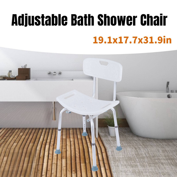 Multiuse Adjustable Bath Shower Chair Bathtub Bench Stool Bathroom Gadget Wish