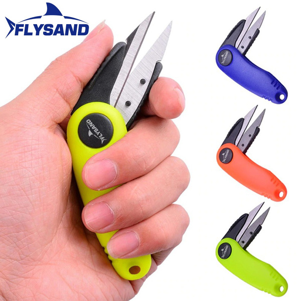 FLYSAND Portable Folding Fishing Line Cut Clipper Fishing Scissor Thread  Cutters Stainless Steel Fishing Scissors Fishing Tackle Fishing Accessories  1PC/2Pcs