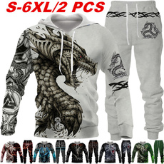 3D hoodies, Two-Piece Suits, fashion tracksuit, tattoo